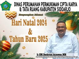 Kepala dan Staf Dinas Perumahan Permukiman Cipta Karya dan Tata Ruang Mengucapkan Hari Natal 2024 dan Tahun Baru 2025