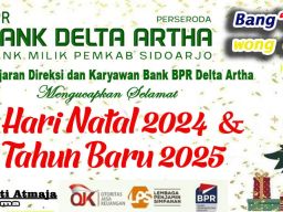 Seluruh Jajaran Direksi dan Karyawan Bank BPR Delta Artha Mengucapkan Selamat Hari Natal 2024 dan Tahun Baru 2025