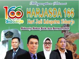 Dewan Direksi dan Karyawan Perumda Delta Tirta Sidoarjo Mengucapkan Selamat Hari Jadi ke 166 Kabupaten Sidoarjo