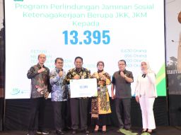 Beri Jaminan 13.395 Orang, Pemkab Sidoarjo Cover Pekerja Rentan dengan BPJS Ketenagakerjaan