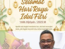 Kepala Dinas Perumahan Permukiman Cipta Karya dan Tata Ruang Beserta Staf Mengucapkan Selamat Hari Raya Idul Fitri