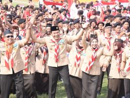 Bupati Subandi Pimpin Hari Pramuka ke 64 di Sidoarjo, Serukan Generasi Muda Tangguh dan Melek Teknologi
