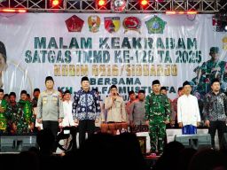 Pengajian Malam Keakraban Satgas TMMD ke 126, Gabungan Nilai Religi dan Gotong Royong Bangun Wilayah