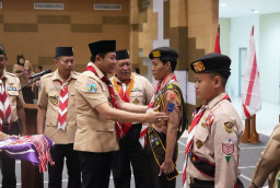 Lantik Pramuka Garuda 2025, Bupati Sidoarjo Dorong Generasi Muda Makin Berkarakter