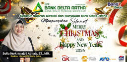 Seluruh Jajaran Direksi dan Karyawan BPR Delta Artha Sidoarjo Mengucapkan Selamat Hari Natal 2025 dan Tahun Baru 2026