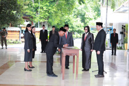 Bupati Sidoarjo Lantik 260 Pejabat, Tekankan Integritas, Percepatan Pembangunan dan Kerjasama Antar OPD