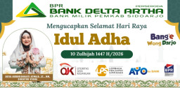Pimpinan, Direksi Beserta Staf Bank Delta Artha Sidoarjo Mengucapkan Selamat Hari Raya Idul Adha 1447 Hijriyah