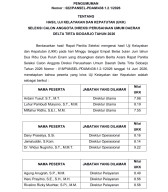 Baca juga : Selangkah Isi Kursi Top Manajemen, 9 Calon Direksi Perumda Delta Tirta Sidoarjo Siap-Siap Wawancara Akhir