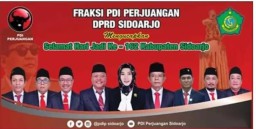Segenap Pimpinan dan Anggota Fraksi PDI Perjuangan DPRD Sidoarjo Mengucapkan Selamat Hari Jadi ke 162 Kabupaten Sidoarjo