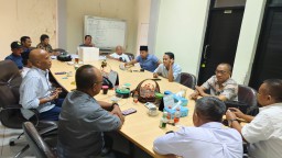 Sinergitas KI, Ombudsman dan PWI Jatim Bahas Program Bersinergi