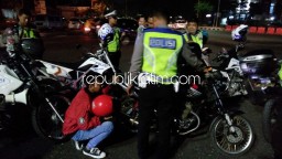 Pergantian Tahun, Polresta Sidoarjo Tindak Ratusan Pengendara Motor Berknalpot Brong