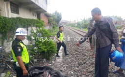 Motor Mati Mendadak, Pengemudi Ojek Online Ditabrak KA Jenggala