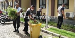 Jaga Imun, Kapolresta Sidoarjo Ajak Anggota Berolahraga dan Bersih-Bersih Lingkungan