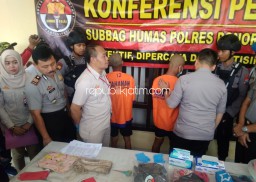 Polres Ponorogo Tahan Dua Pengubur Bayi di Saluran Air Sawah