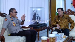 Temui Wakil Bupati, Kapolresta Sidoarjo Usulkan Penanganan Cepat Atasi Banjir di Tanggulangin