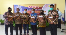 Ratusan SMK Swasta se Jatim Tanda Tangani Kesepakatan Bersama Maspion IT di SMK YPM 8 Sidoarjo