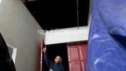 Atap Rumah dan Gudang Warga Wonokupang Balongbendo Rusak Diterjang Angin Kencang