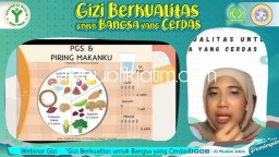 Gandeng FKM Unair, OSIS SMA Al Muslim Peringati Hari Gizi Tahun 2021 Lewat Webinar