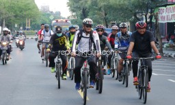 Cegah Covid-19, Kapolresta Sidoarjo Ajak Gowes Sehat Anti Corona Jajaran Anggotanya