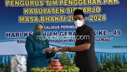 Bersamaan HKG, Pengurus TP PKK Sidoarjo Dilantik