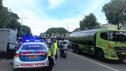 Tiga Warga Dinyatakan Positif Covid-19, Petugas Lantas Polres Ponorogo Operasi Penggunaan Masker
