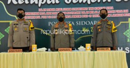 Kapolresta Sidoarjo Pimpin Latpraops Ketupat Semeru 2021, Tegakkan Disiplin Protokol Kesehatan