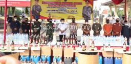 Polres Ponorogo Musnahkan Ribuan Liter Miras dan Ribuan Pil Dobel L