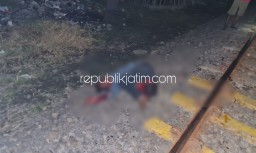 Jalan Sempoyongan di Rel KA Larangan, Warga Lumajang Tewas Tertabrak Kereta BBM