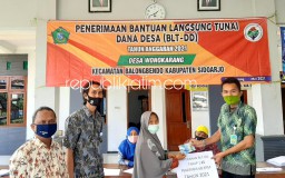 Penjual Kerupuk Dan Peyek, Siti Chotijah Janda Asal Wonokarang Bahagia Terima Rapelan BLT DD