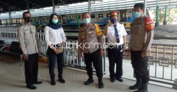 Baru Dilantik, Kapolsek Candi Turun Langsung Cek Stasiun Sidoarjo
