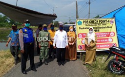 Cegah Covid-19, Pos Check Point Perbatasan Sidoarjo-Pasuruan Diperketat di Kedungrejo