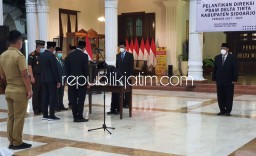 Bupati Sidoarjo Lantik 3 Direksi PDAM Delta Tirta, Direktur Administrasi Keuangan Terpilih Dibatalkan