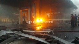 Kebakaran SPBU di Ponorogo, Diduga Api Berasal dari Percikan Dalam Mobil Pengisi BBM