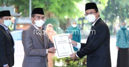 Mutasi 124 Pejabat, Gus Muhdlor Percepat Pembangunan Infrastruktur, Pelayanan Publik dan Penanganan Covid-19