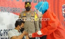Percepat Herd Immunity, Polresta Sidoarjo Kembali Buka Gerai Vaksin Presisi untuk Warga