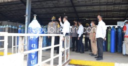 Kapolresta Sidoarjo Pastikan Ketersediaan Oksigen Aman dan Selalu Dipasok ke 19 Rumah Sakit Rujukan Covid-19