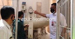 Antisipasi Kelangkaan Selama Masa PPKM Darurat, Polres Ponorogo Cek Stok Oksigen di Sejumlah Rumah Sakit