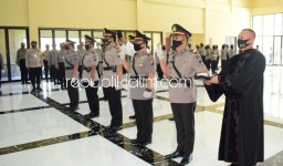 Lima Kapolsek Dimutasi, Kapolresta Tetap Minta Percepatan Penanganan Covid-19 di Sidoarjo