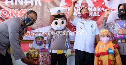 Peringatan HAN, Polisi Sidoarjo Melindungi Anak dari Bahaya Covid-19