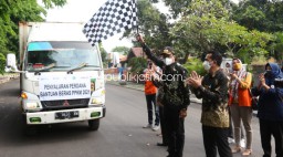 Warga Terdampak Covid-19 di Sidoarjo Dapat Jatah 830 Ton Beras Dari Kemensos RI