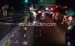 Pemotor Asal Kediri Tewas di By Pass Balongbendo Sidoarjo Usai Senggol Truk Gandeng yang Dikemudikan Warga Kediri