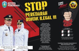 Pemkab Ponorogo dan Bea Cukai Madiun Mengajak Masyarakat Stop Peredaran Rokok Ilegal