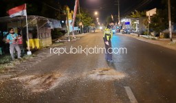 Motor Vario Tersenggol, Pasutri Tewas di Jalan Raya Tanggulangin - Tulangan