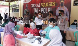 Serbuan Vaksinasi Covid 19, Polres Ponorogo Targetkan 8.800 Dosis Sehari