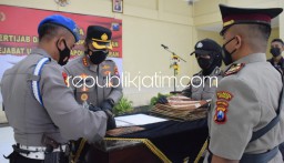 Pacu Kinerja, Sejumlah PJU dan Jajaran Kapolsek di Lingkungan Polresta Sidoarjo Diganti