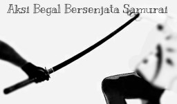 Begal Bersenjata Samurai Rampas Motor dan HP Sepasangan Kekasih di Barengkrajan Krian