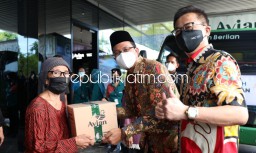 PT Avian Sumbang 2.000 Paket Sembako, Gus Muhdlor Ajak Pengusaha Sidoarjo Bantu Warga Terdampak Covid-19