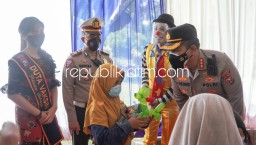 Polantas Sidoarjo Asuh 99 Anak Yatim Piatu Terdampak Pandemi Covid-19