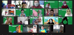 Tumbuhkan Kreativitas dan Kekompokan, SD Al Muslim Gelar Fun Family Outbound Secara Virtual