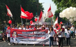 Ratusan Simpatisan Jokowi di Sidoarjo, Dukung Pelantikan Presiden-Wapres Aman dan Damai